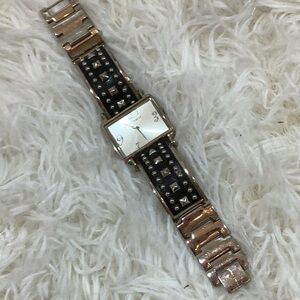 Studded leather Betsy Johnson Watch